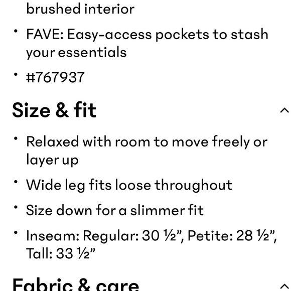 Athleta Forever Fleece Wide Leg Pants, Size M, 2 Tone Wildwood Heather - Picture 7 of 7